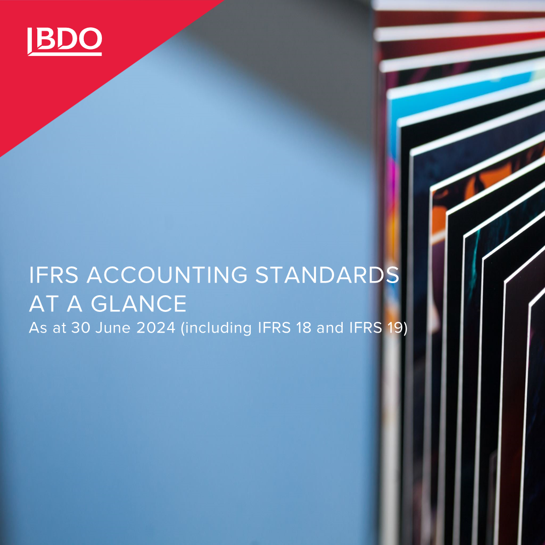 IFRS Accounting Standards At a Glance - 30 June 2024