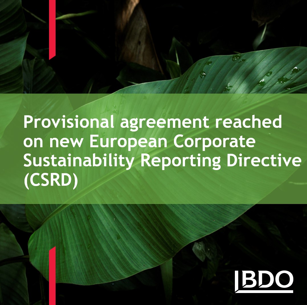 Provisional Agreement Reached On New European Corporate Sustainability ...